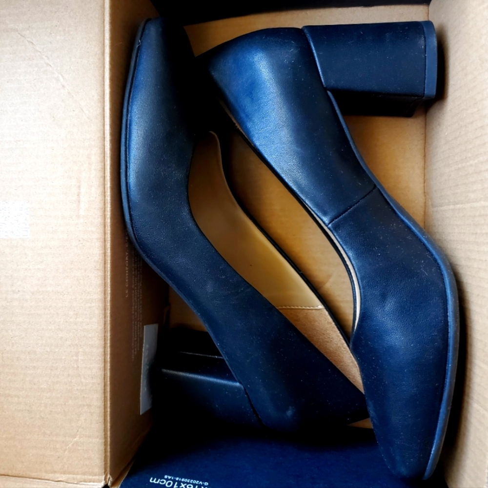 Black Block Heel Shoes